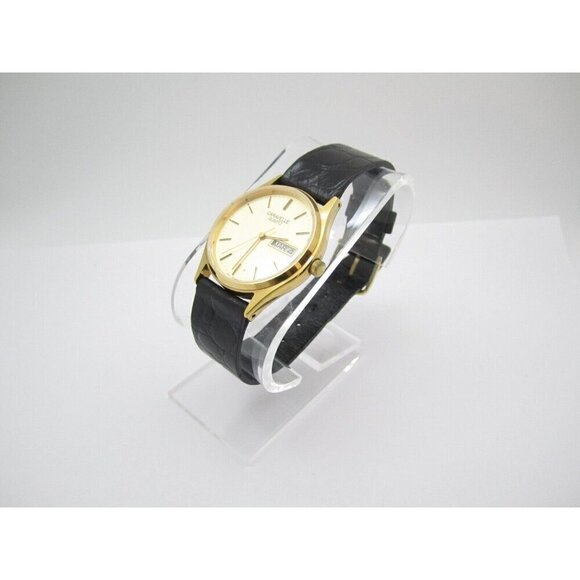 Vtg Men's Caravelle Quartz WR Analog 32mm Dial Round Watch (G699) "New Battery" - Picture 6 of 9